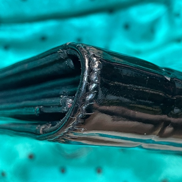 Chanel Black Patent Leather Chocolate Bar Long Wallet with COA - Picture 10 of 16